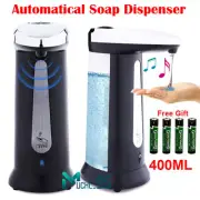 400ML Automatic Foam Soap Alcohol Dispenser Touchless Hands Free Motion Sensor