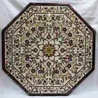 3' white Octagonal Marble Coffee Centre Table Inlay Top Malachite Dining table