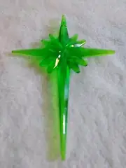 Large Green Cross Star for Ceramic Christmas Trees.
