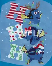 Disney Dory Christmas vinyl iron on transfer (SALE)