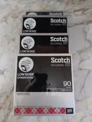 Scotch Magnetic Tape 212 Recording Tape 90 Min Low Noise/Dynarange! 4 New Sealed