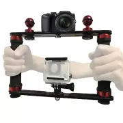 Diving Light Dual Handheld Grip Underwater Stabilizer Tray for GoPro Hero Camera