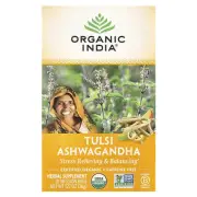 Tulsi Tea, Ashwagandha, Caffeine Free, 18 Infusion Bags, 1.27 oz (36 g)