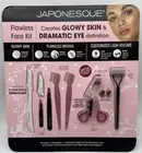JAPONESQUE Flawless Face Kit Eyelash Curler,Eyebrow Kit, TWEEZER