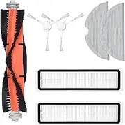 Accessories Kit for Dreame D9 Vacuum Cleaner Replacement Parts, Include 1 Main Brush, 2 Side Brush, 2 Filters, 2 Mop Pad Cloth
