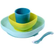 Silicone Suction Meal Set - Blue