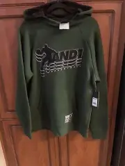 AND1 Men’s Hoodie Pullover Sweatshirt Brand New w/Tags Size Lg Hunter Green