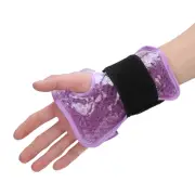 (Purple )Wrist Ice Pack Wrap Reusable Hot And Cold Therapy Gel Pain Relief F