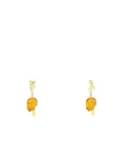 Palm Angels Melting Stones Lettering Earrings One size Yellow