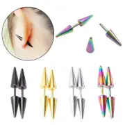 Mens Womens Stainless Steel Spike Rivet Ear Cartilage Tragus Helix Stud Earrings