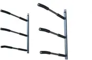 Glacik Universal Wall Mount Rack Storage with Padded Arms for 3 SUP Paddle Boards