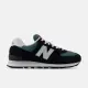 【NEW BALANCE】NB 574 休閒鞋 慢跑鞋 男鞋 黑 藍 麂皮 紅標 D楦(U574MGH)