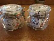 Bormioli Rocco Fido Square with Swing Top Lid! 25-1/4-Ounce - 1/2 L!SET OF 2!