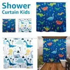 Shower Curtain for Kids Cute Dinosaur Bathroom Curtain Waterproof Fast Dry GoMiy