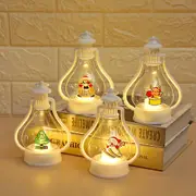 4 Pack LED Lights Children's Portable Window Decoration Christmas Tree Pendant