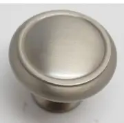 Matte Satin Nickel 1-1/4" Solid Brass Cabinet Knob Cupboard Hardware 25+FREESHIP