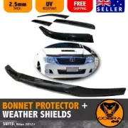 Bonnet Protector Tinted Suitable For Toyota Hilux 2012 - 2015 Weather Shield