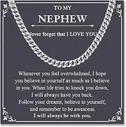 [ACOGVN] Gifts for Teens Boys Men, 6MM Cuban Link Chain Necklace for Him Boyfriend Husband Son Grandson Nephew Brother Friend -Easter Basket Stuffers Birthday Christmas Graduation Fathers Day Valentines Gifts