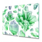 Tempered Glass Worktop Saver Kitchen Crystals Geometric Simple 2x30x52