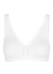 Hanro Lace-trimmed Soft-cup bra - White - 34C 34C