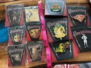 11 Piece DAVE STEVENS The ROCKETEER Cloisonné Enamel METAL PIN Set ~ BETTY ~NEW