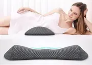 Lumbar Support Pillow, Memory Foam Lumbar Pillow,Back Wedge Bolster Pillow for Side, Stomach Sleepers, for Office Chairs, Gaming Chairs and Car Seats,for Back Pain Relief