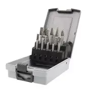 Carbide Burrs Set 1/4 Inch Shank Double Cut Solid Carbide Burrs Set(10pcs)