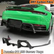 For Porsche 911 992 Carrera Targa 2019-2023 DRY CARBON Rear Bumper Diffuser Lip (for: Porsche)