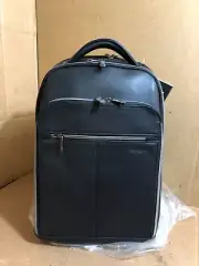 Samsonite SML126037-1041 Leather Backpack Black NEW
