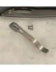 Raw Titanium Deep Carry Pocket Clip For Gerber Sumo Knife Folder