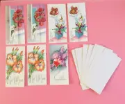 Vtg 7 Slim Lovelies Greeting Cards unused w Envelopes Congratulations Get Well
