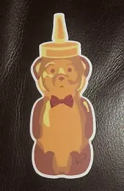 fnnch Art Honey Bear Bowtie 4” Sticker Rare!