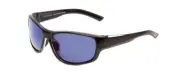 Coyote Salty Unisex Wrap Polarized Sunglasses Gloss Black Grey/Blue Mirror 61 mm