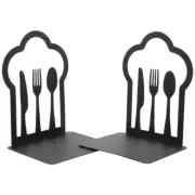 2Pcs iron book stands Book Display Stand Textbook Stand for Store Household