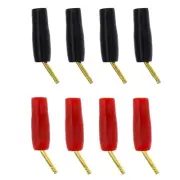 8Pcs 2mm Speaker Bent Pin Banana Plug Jack Cable Connector For Most Speaker