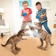 Remote Control T-Rex Dinosaur Toy with Light-Up Features & Roaring Sound
