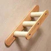 PETOMG Rubber Wood Cat Scratching Post, Cat Wall Steppers, Cat Wall Mounted Furniture