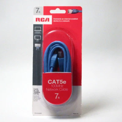Computer RCA 7' Cat5e 100MHz Network Cable - new