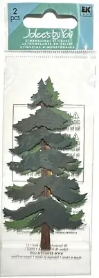 Jolee's Pine Trees Stickers Scrapbooking Embellishment Card