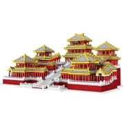Catzon 5184 Pcs Micro Mini Blocks Chinese Epang Palace Model for Adults Kids
