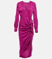 [Veronica Beard] Veronica Beard Weiss jacquard ruffle dress AU 4 pink