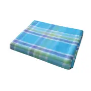 100% Cotton Plaid Checks Oblong Table Cloth (Blue, Yellow, Red)