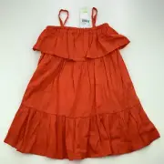 Girls size 3, Anko, persimmon lightweight cotton summer dress, NEW