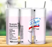 Scorpio Very Light Pink 20oz Skinny Tumbler