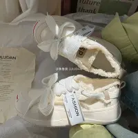 在飛比找Yahoo!奇摩拍賣優惠-【熱夏新鞋】韓國帆布鞋 白色帆布鞋 低筒帆布鞋 女生帆布鞋 