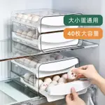 冰箱收納盒 冰箱保險盒 食物分類盒 食物歸類 冰箱整理 冰箱雞蛋收納盒抽屜式保鮮盒廚房雞蛋盒家用可疊加蛋托雙層雞蛋架