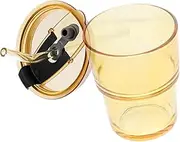 VINTORKY Glass Iced Coffee Cup Straw Lid for Tea Milk Juice Leakproof Easy Carrying