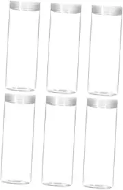 CLISPEED 6pcs Transparent Coin Storage Tubes Coin Holders for Quarters Easy to Use Protective Design for Secure Storage and