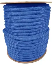 ANCHOR ROPE DOCK LINE 3/8" X 200' DOUBLE BRAIDED 100% NYLON ROYAL MADE IN USA
