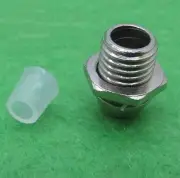 50PCS 5MM Chrome Metal Silver Bezel LED Holder Panel Display Mount Base Rubber L